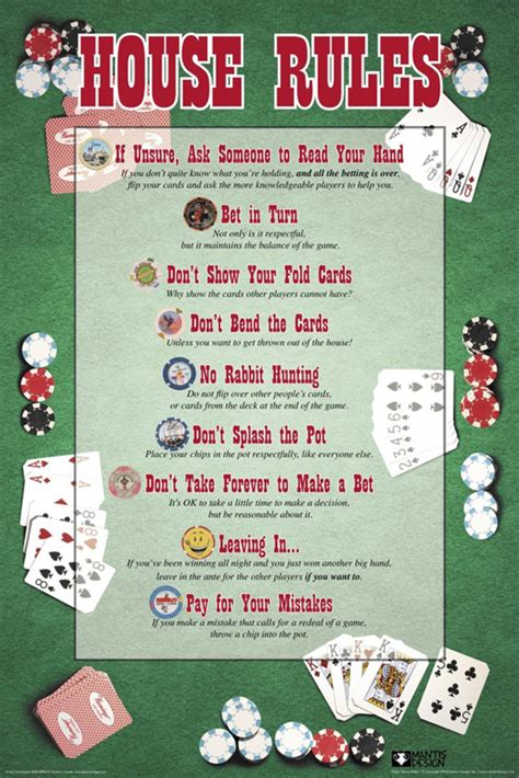 poker home game rules